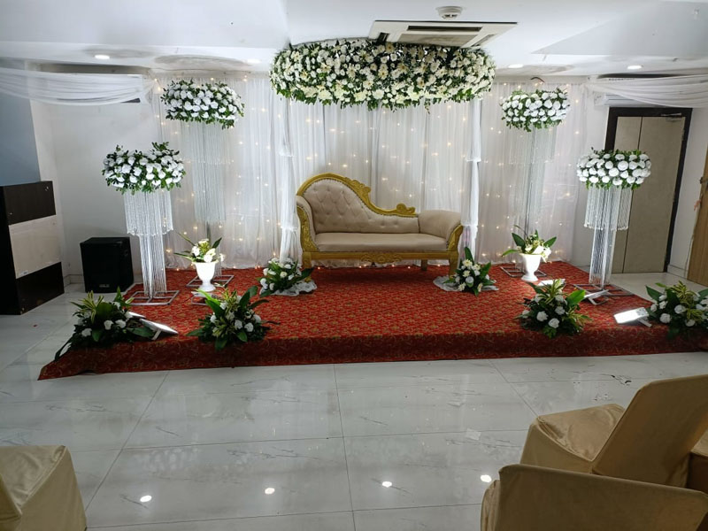 Bed of Flowers wedding planner decoration